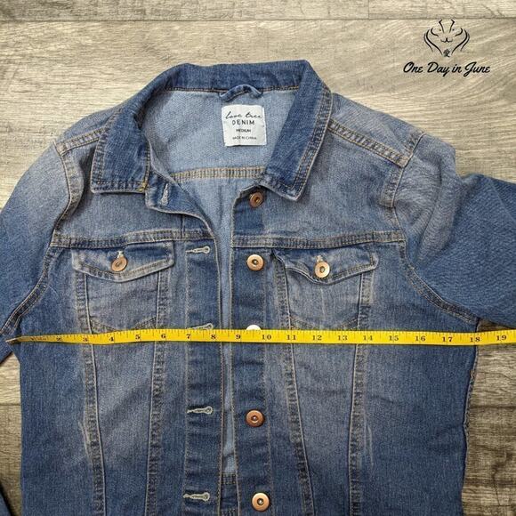 Love Tree Denim Jacket Size M - Picture 3 of 5